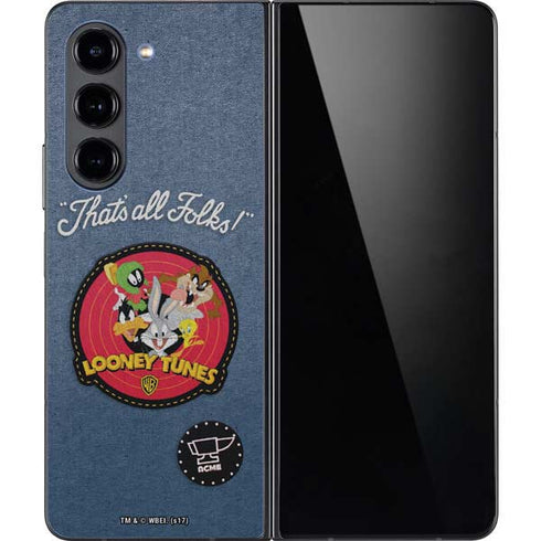 Looney Tunes Thats All Folks Patch Galaxy Z Fold5 5G Skin